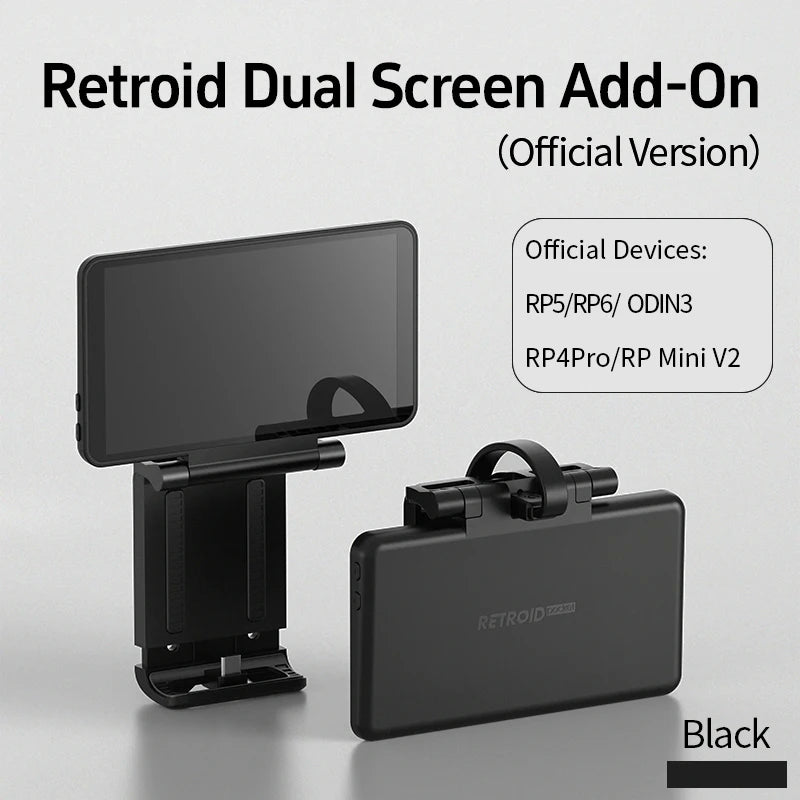 Retroid Dual Screen Add-on Expand 5.5Inch Oled Screen Back Clip Design With TypeC Plug For RP6/RP4Pro/RP MiniV2/RP5