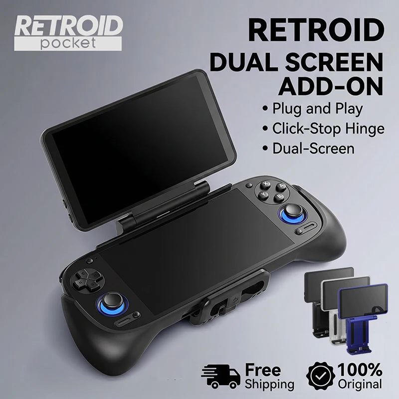 Retroid Dual Screen Add-on Expand 5.5Inch Oled Screen Back Clip Design With TypeC Plug For RP6/RP4Pro/RP MiniV2/RP5