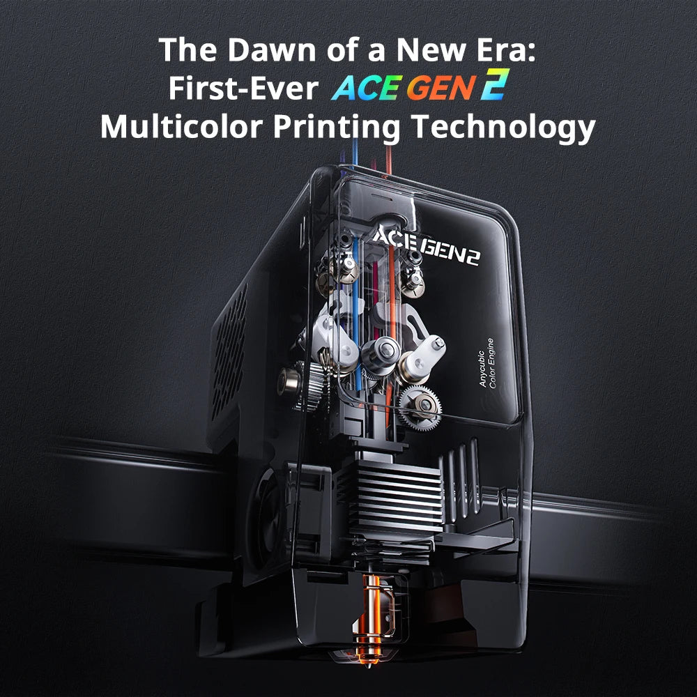 ANYCUBIC Kobra X 3D Printer 600mm/s Max Print Speed 2x Time&Materail Saving Built In 4Color Printing Automatic leveling Printer