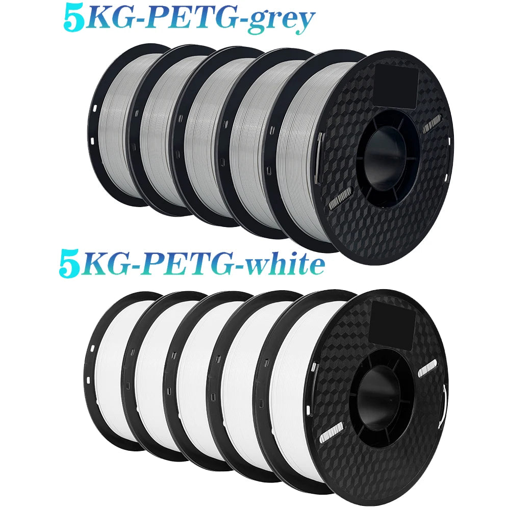 KINGROON 10KG PLA Filament PETG 3D Filament 1.75mm For 3D Printer Filament Bundle Mixed Colors FDM Printing Material Fast Ship