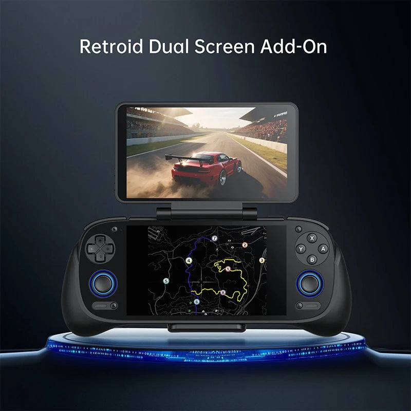 Retroid Dual Screen Add-on Expand 5.5Inch Oled Screen Back Clip Design With TypeC Plug For RP6/RP4Pro/RP MiniV2/RP5