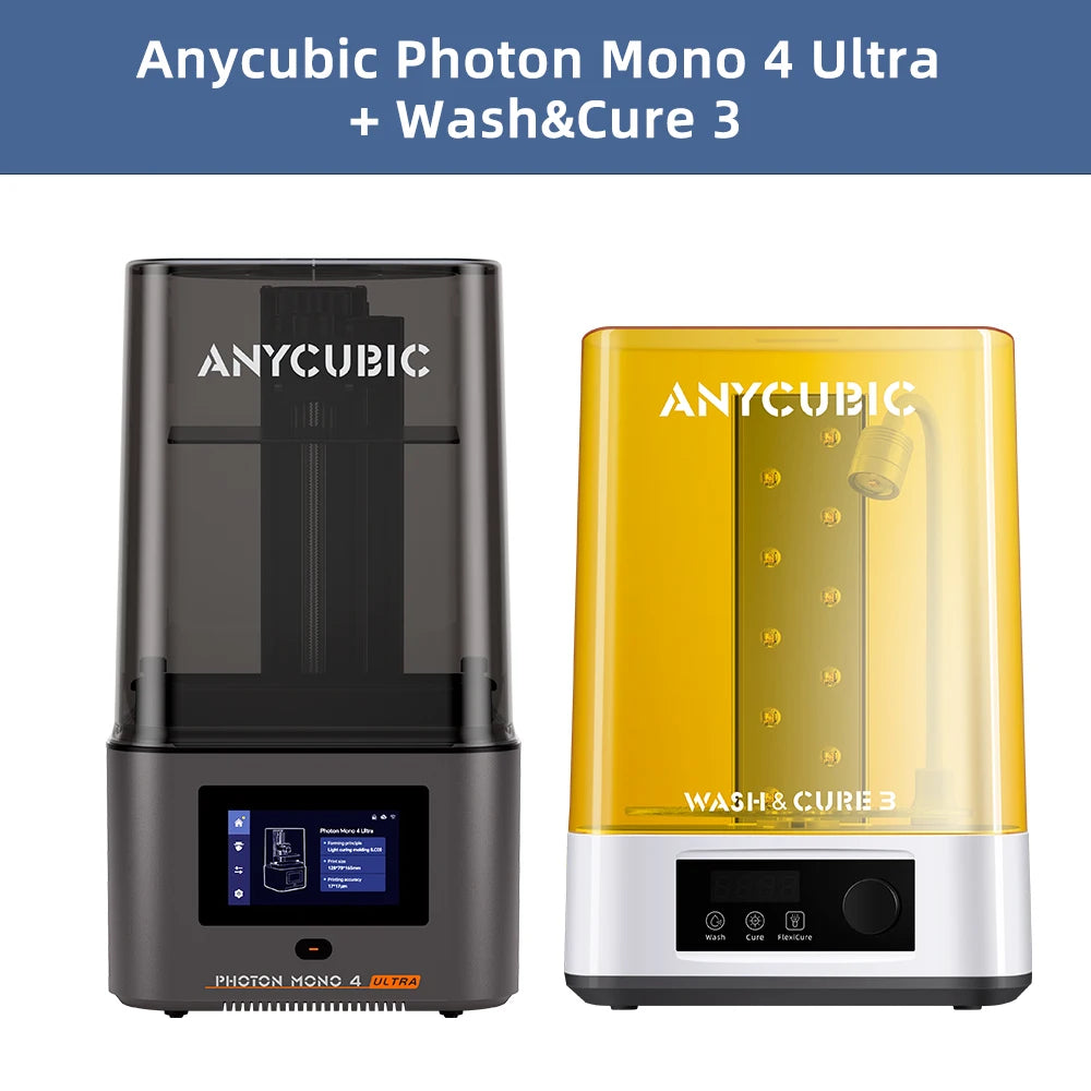 ANYCUBIC Photon Mono 4 Ultra UV Resin 3D Printer High Speed UV Resin Printers 7inch 10K LCD Screen 3D Printing 236x231x430mm