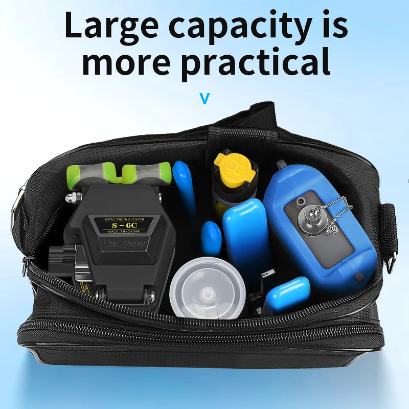 Fiber Optic Tool Kit With S-6C Fiber Cleaver Optical Power Meter(OPM) 15mw Visual Fault Locator(VFL) Fiber Stripper FTTH Tools