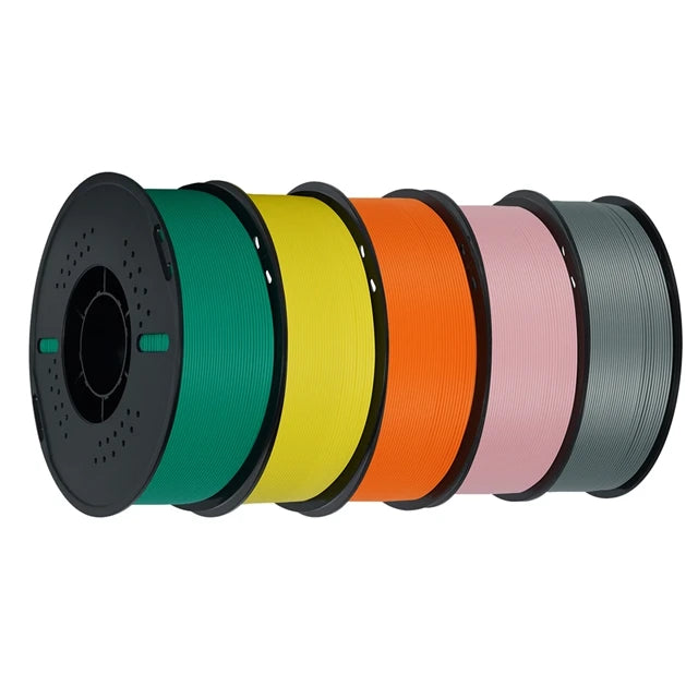 KINGROON 5KG(11LBS) ABS Filament 1.75mm High Strength Toughness 3D Printer Material Black White Multicolor ABS 1kg*5 Roll