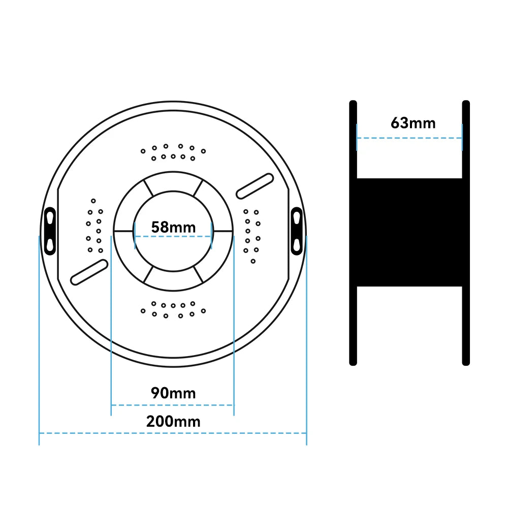 KINGROON 5KG(11LBS) ABS Filament 1.75mm High Strength Toughness 3D Printer Material Black White Multicolor ABS 1kg*5 Roll